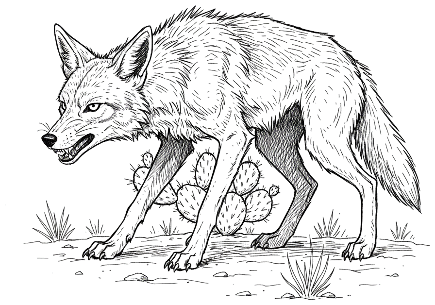 Coyote graphic